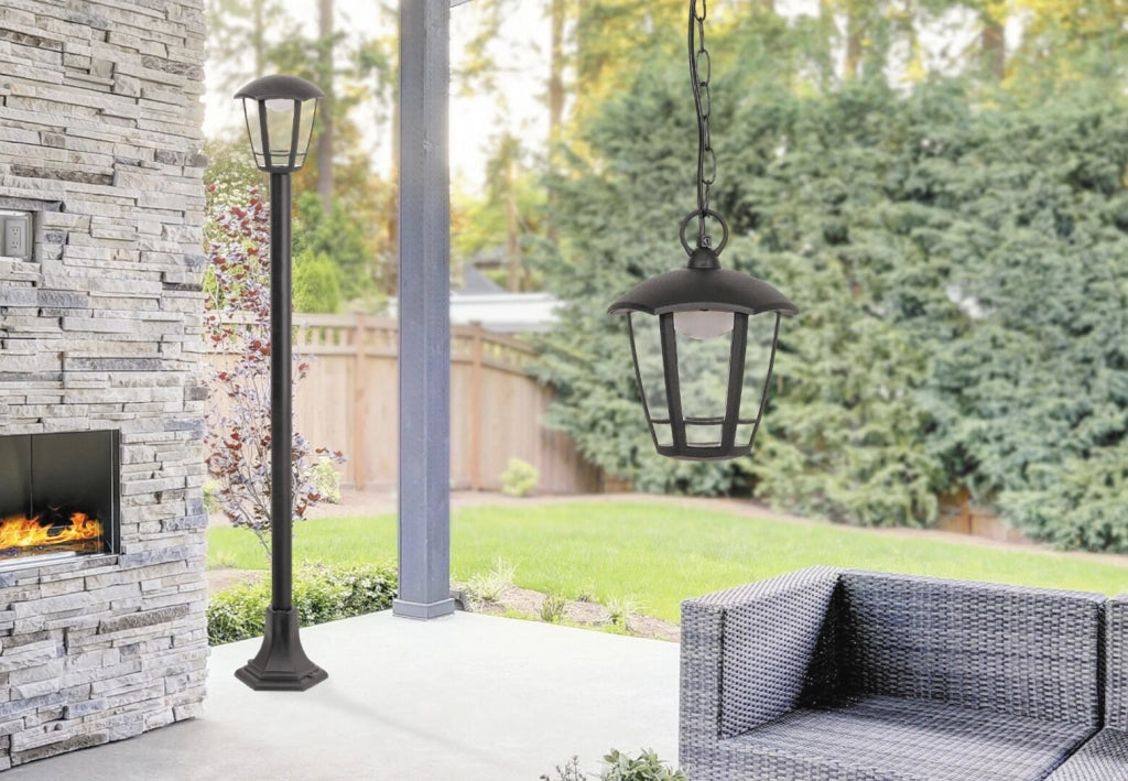 Lampada a sospensione esterna LED 8W Sorrento nera Rabalux