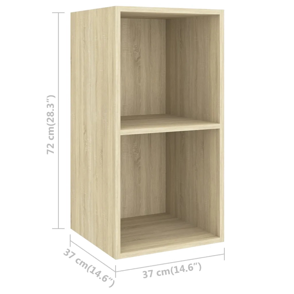 Mobile TV a Parete 4 pz | Armadietto TV | Mobile Porta TV Rovere Sonoma in Truciolato
