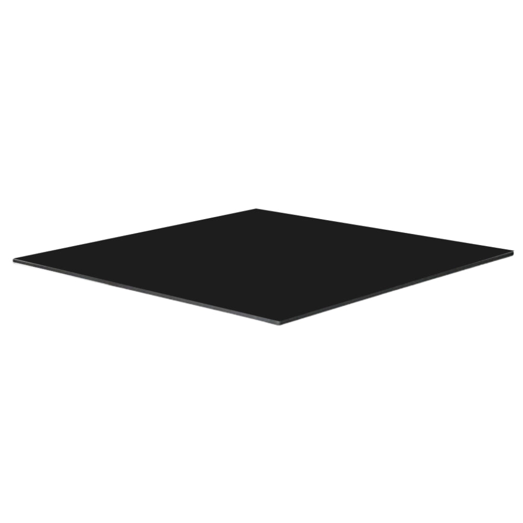 Oviala - Piano del tavolo laminato nero 70x70 cm