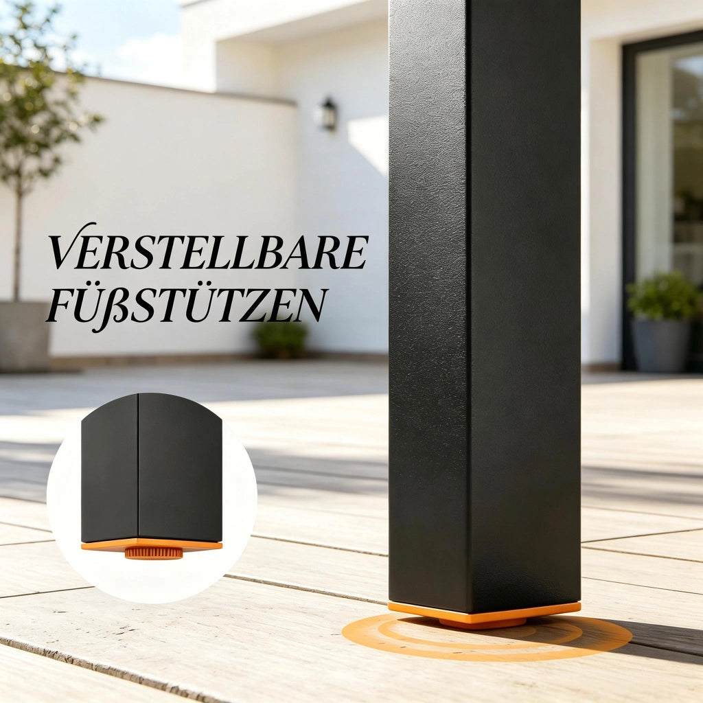 Tavolo da giardino rettangolare con piano effetto legno e telaio in metallo marrone 127 × 70 × 75 cm portata 50 kg