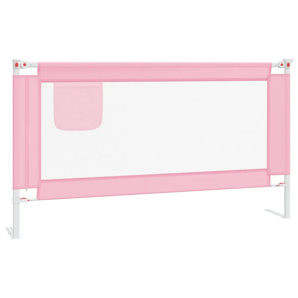 Sponda Letto di Sicurezza per Bambini Rosa 150x25 cm Tessuto CFW4196238