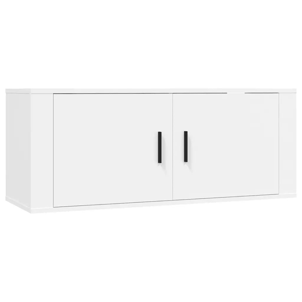 Mobile Porta TV a Parete-Mobile per TV-Credenza TV Bianco 100x34,5x40 cm