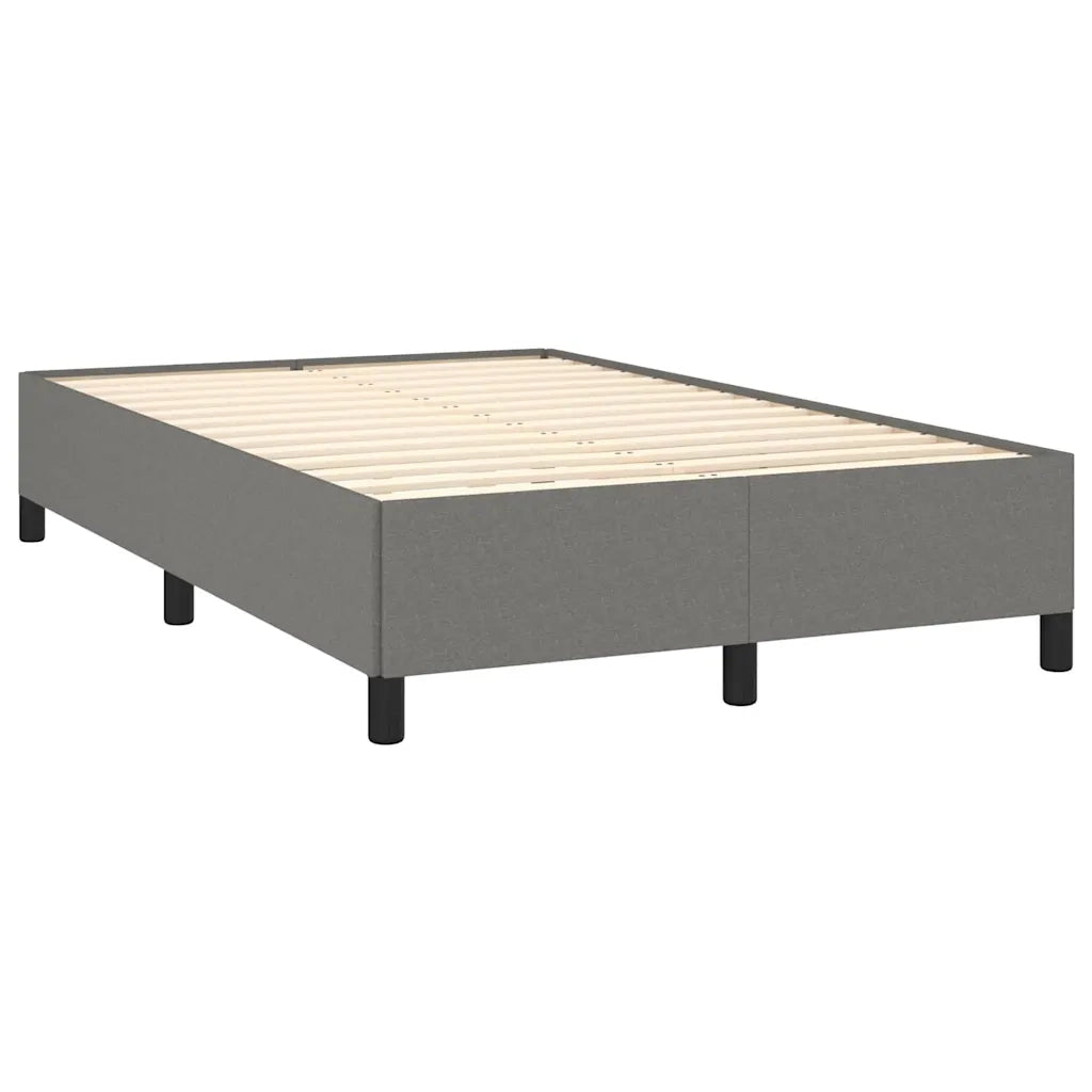 Giroletto a Molle con Materasso Grigio Scuro 120x190cm Tessuto 3270377