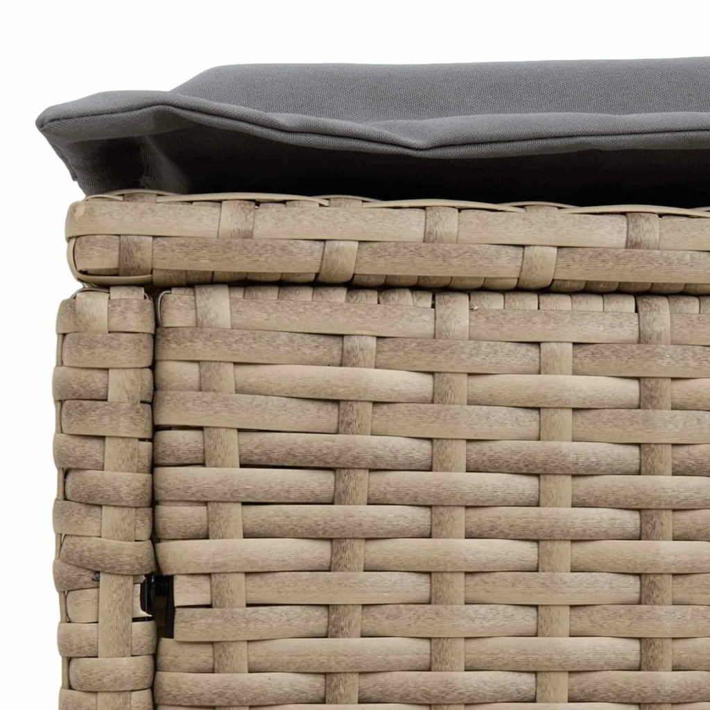 Poggiapiedi da Giardino Beige e Grigio Chiaro 80 x 38 x 42 cm CFW4150833