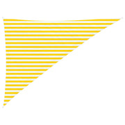 Vela Parasole | Telo Ombra | Vela da ombra solare Giallo e Bianco 3 x 4 x 5 m