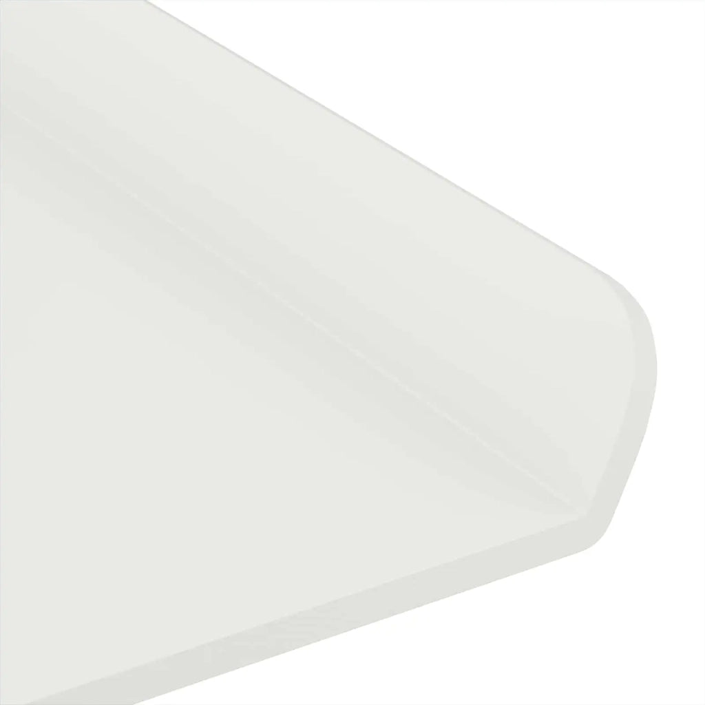 Mensola sospesa 2 pcs Bianco 80 x 9 x 2,5 cm Acciaio 8003982