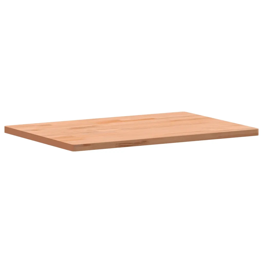 Piano Scrivania 80x55x2,5 cm in Legno Massello di Faggio 356093