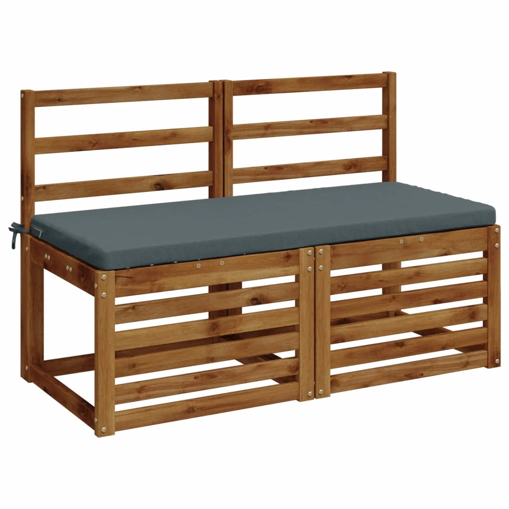 Cuscini per Panchina a 2 Pezzi SOEST 2 pz 100% Poliestere Blu 949265
