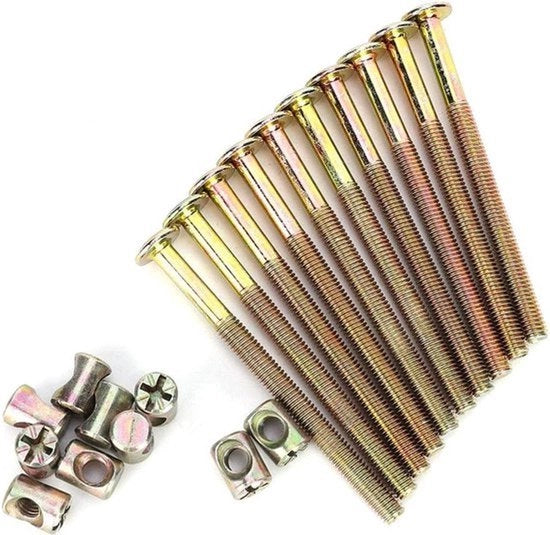 Accessori per mobili - Viti a 6 gugli, viti a 6 gugli con testa cava, viti a 6 gugli per sedili di lettino per lettini (80 mm)