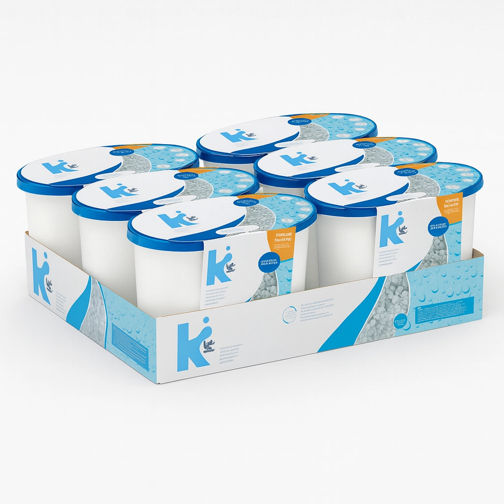 Deumidificatore Casa Portatile 6pz 500ml contro Muffa Assorbi Umidità Aria pura