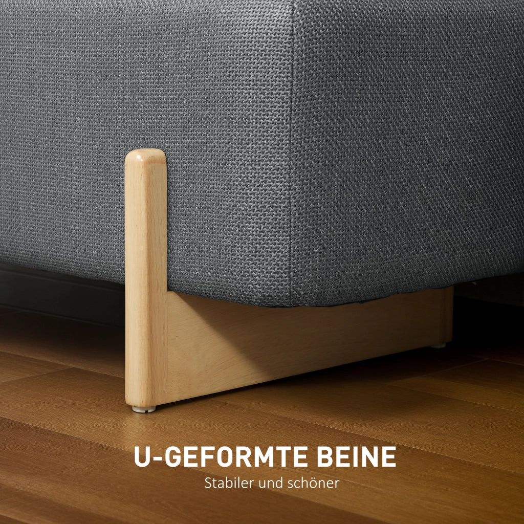 Sgabello con contenitore ¨C Minimal ¨C 111x44x44,5 cm, tessuto, grigio scuro