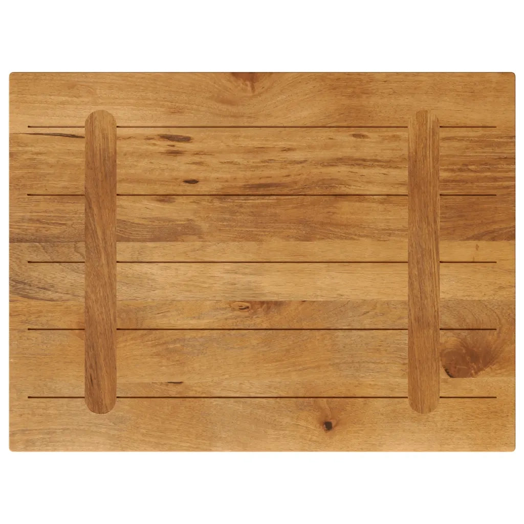 Piano per Tavolo | Superficie Tavolo | Piano Scrivania 80x70x3,8 cm Rettangolare Legno Massello Mango