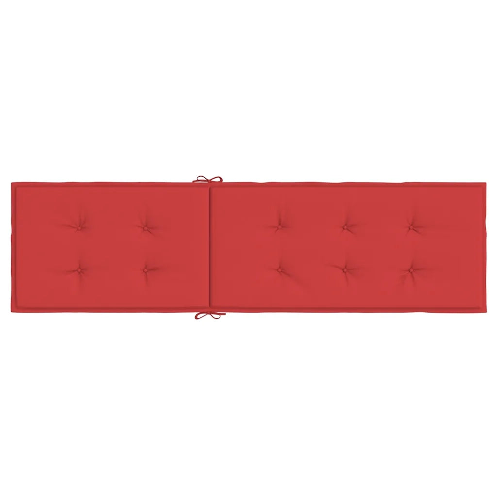 Cuscino per Sdraio Rosso (75+105)x50x4 cm