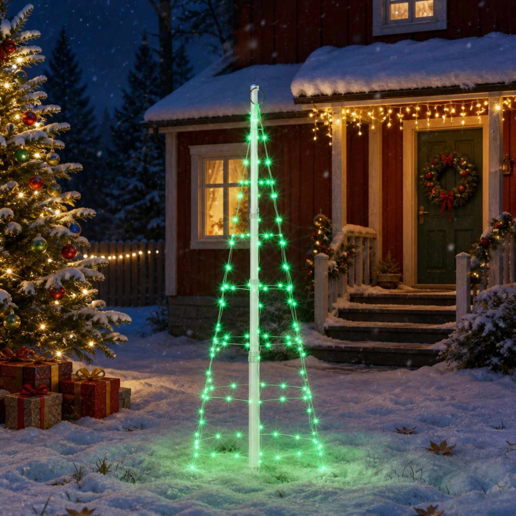 Luci per albero di Natale con picchetti e asta per bandiera 3468896