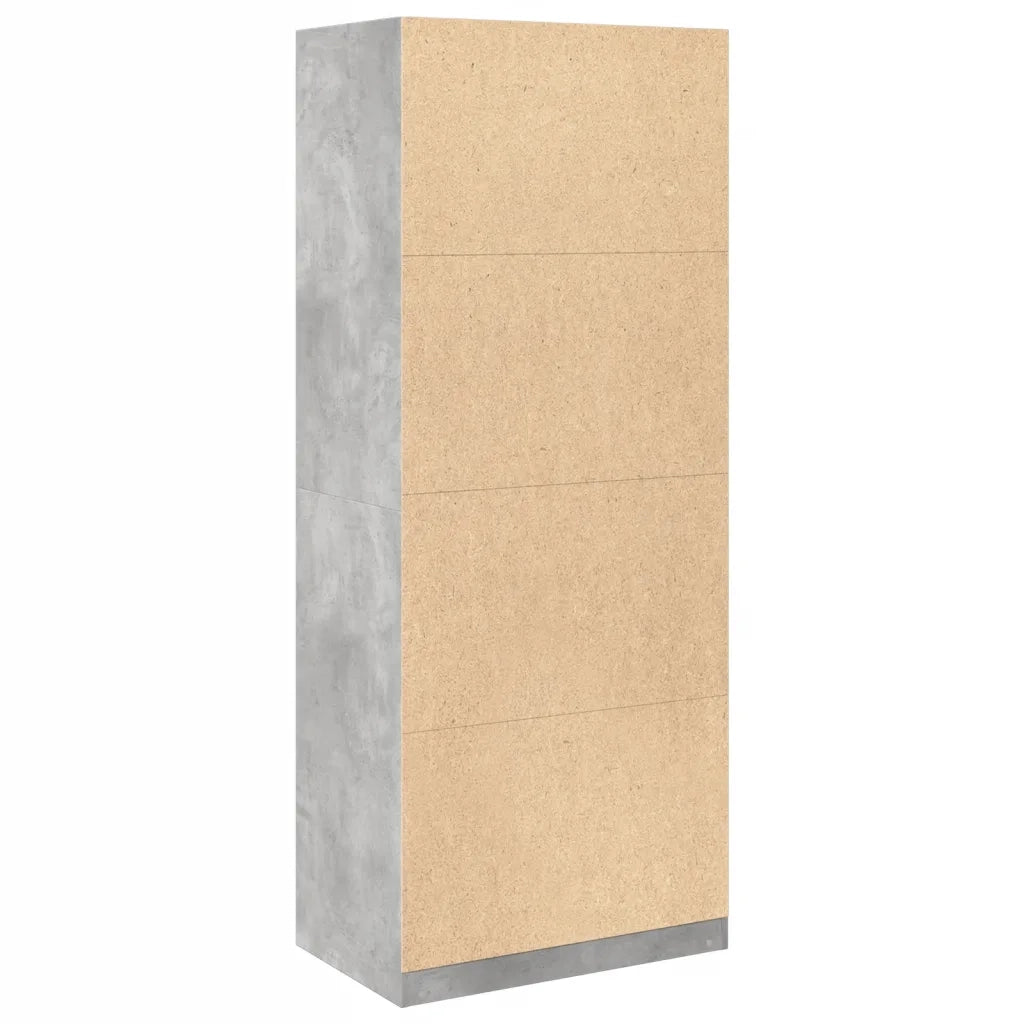 Armadio Grigio Cemento 80x50x200 cm in Legno Multistrato CFW5285652