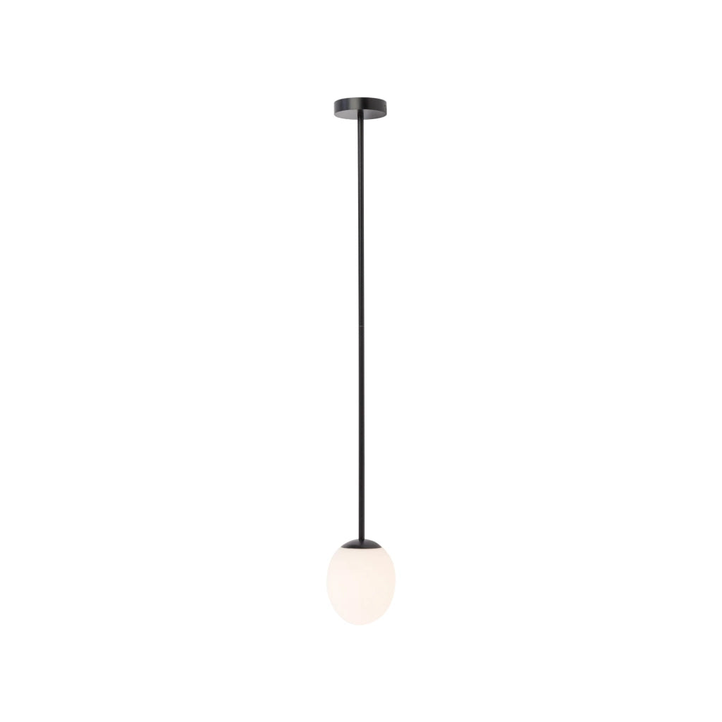 Lampada a sospensione Nowodvorski Ice Egg nera Ø13 cm