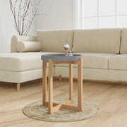 Tavolino Grigio 41x41x48,5cm Legno Multistrato e Massello Pino 345596