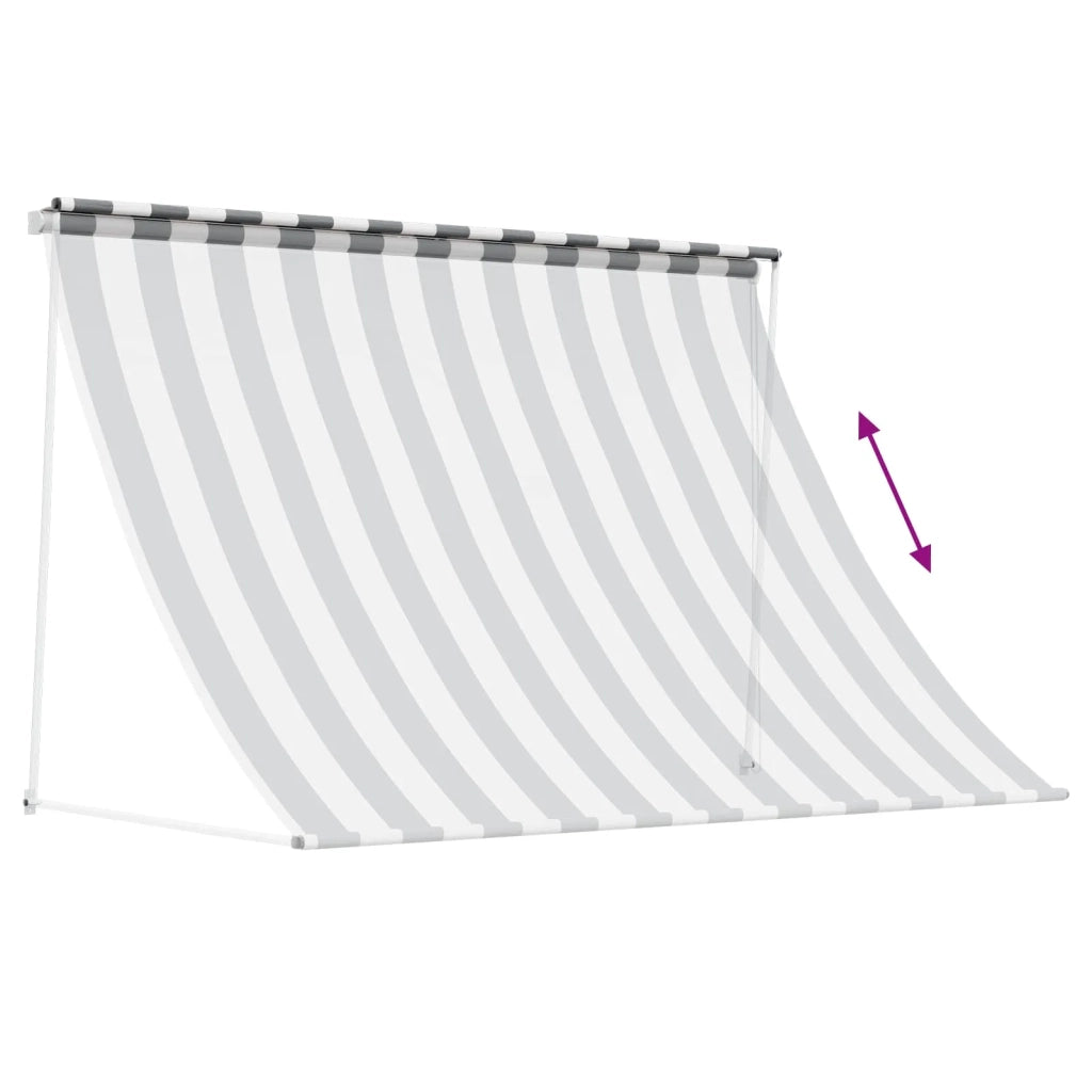 Tenda da Sole Antracite e Bianco 150 x 150 cm 42037073