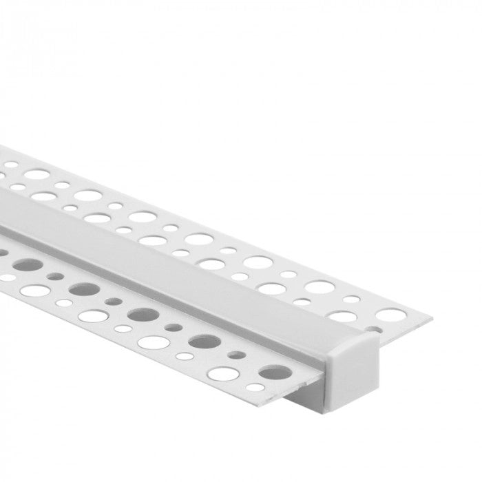 Profilo LED incasso GP02 bianco diffusore opale 2m Ecolight