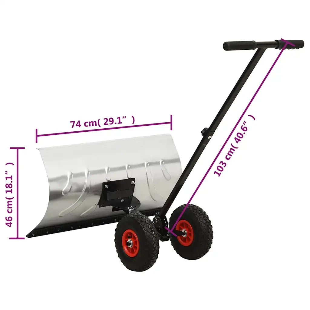 Spazzaneve Manuale con Ruote 141304