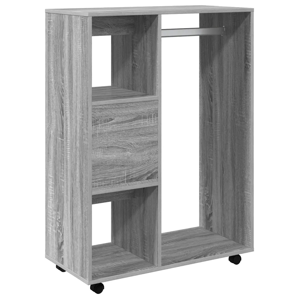 Armadio Grigio Sonoma 80x40x110 cm in Legno Multistrato 815979