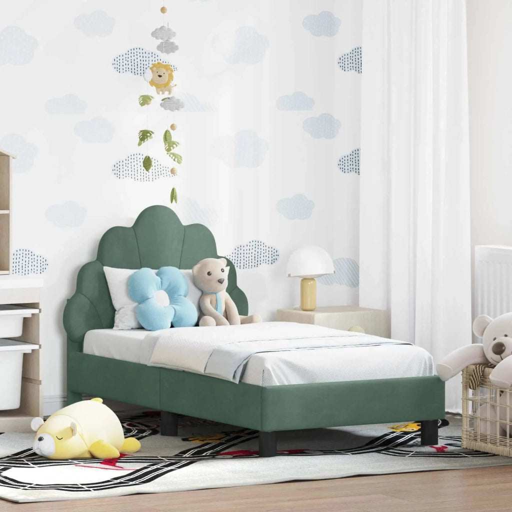 Struttura letto per bambini con testata-Giroletto per bambini Verde Mare 70 x 140 cm 496354