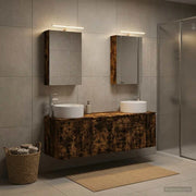 Set di Armadi da Bagno 5 pz Rovere Fumo Legno ingegnerizzato 3406555