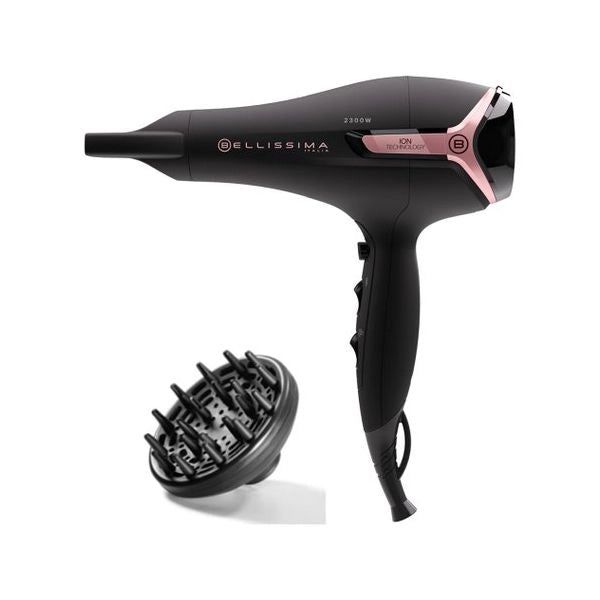 Bellissima k9 2500 asciuga capelli 2300 w nero, rosa - 11860