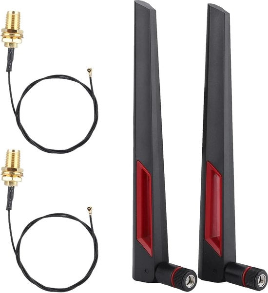 Antenna WiFi a doppia banda 24GHz-58GHz 10 DBi RP-SMA per scheda di rete WiFi PCI-E.