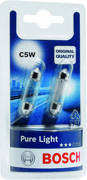 Bosch 2 LAMPADINE LUCE TARGA AUTO 'C5W'