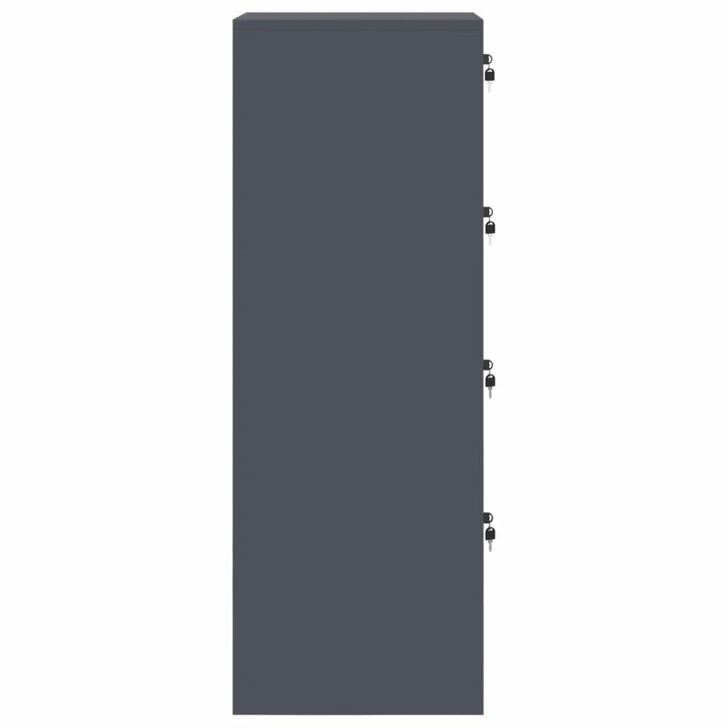 Armadio per File con cassetto 2 pz Antracite 44 x 50 x 139 cm CFW9119798