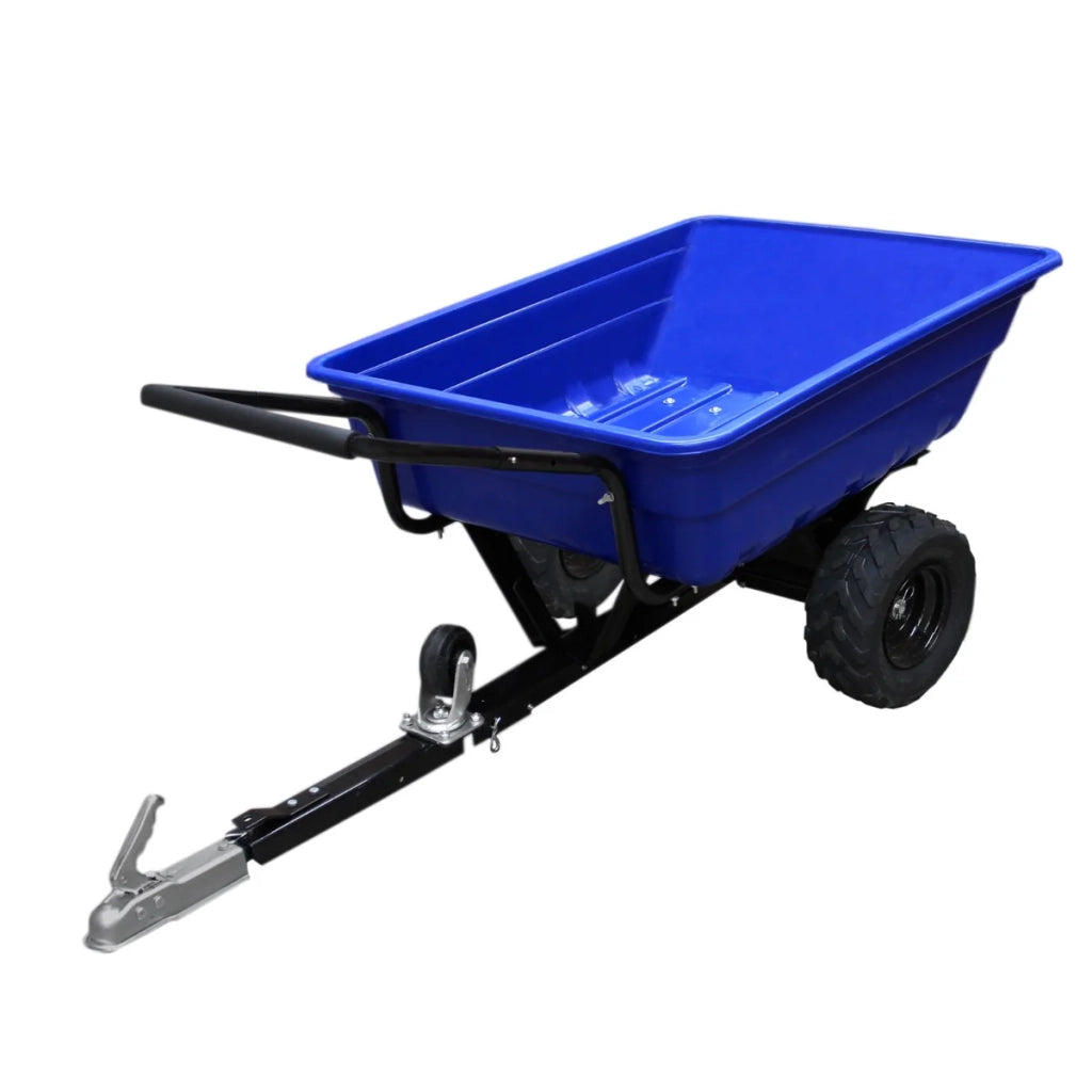 Rimorchio ATV Ribaltabile 295 kg con Irroratrice a 6 Ugelli e Serbatoio 60L