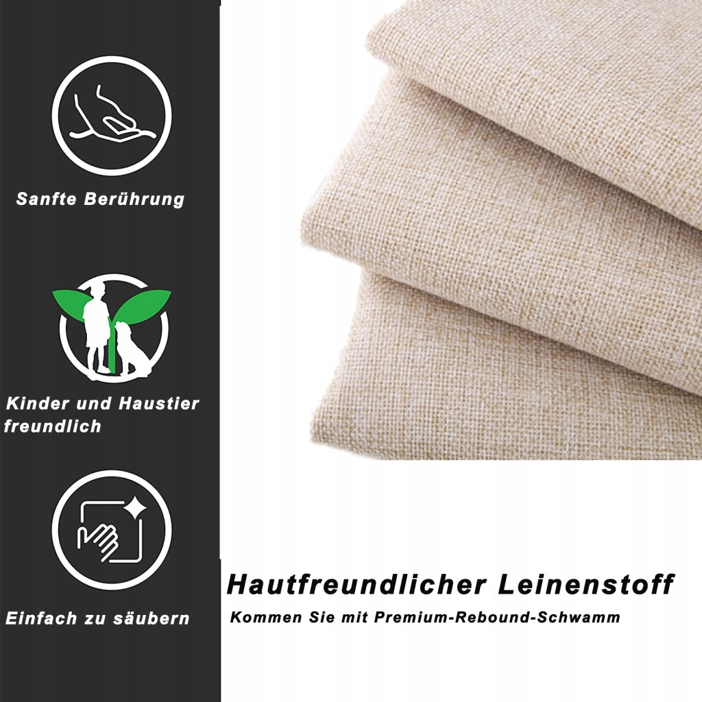 Letto imbottito 90x200 - Xylo - Beige con telaio sollevabile
