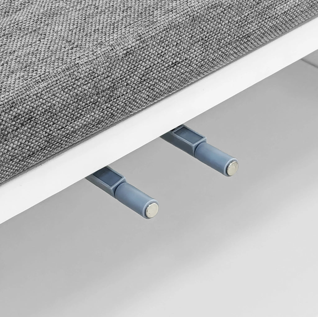 Guardaroba da ingresso 60,5x35,2x180,5 cm bianco in truciolato, ante push to open