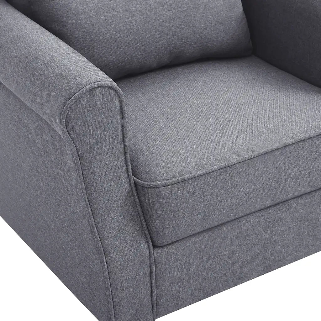 Poltrona Grigio Scuro in Tessuto 248616