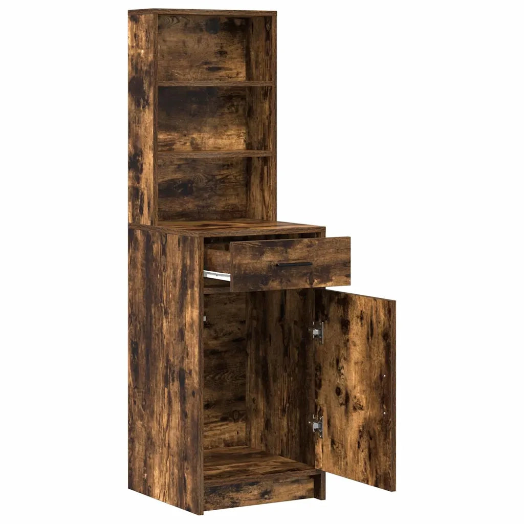 Credenza Rovere fumé 40 x 40,5 x 135 cm Legno multistrato 865077