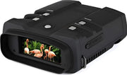 Nachtkijker con Display LCD - Verrekijker con Zoom Digitale 3x - Visore Infrarosso - 1080p HD - 64GB - Modello Oplaadbaar Zwart