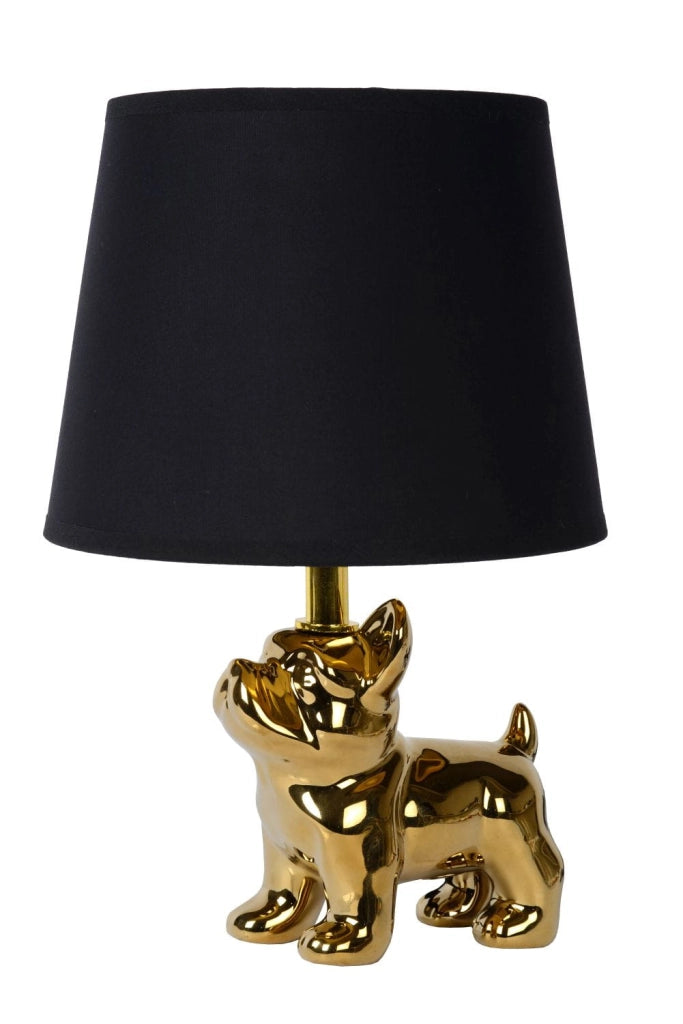 Lampada da tavolo Lucide Sir Winston oro/nera E14 40W