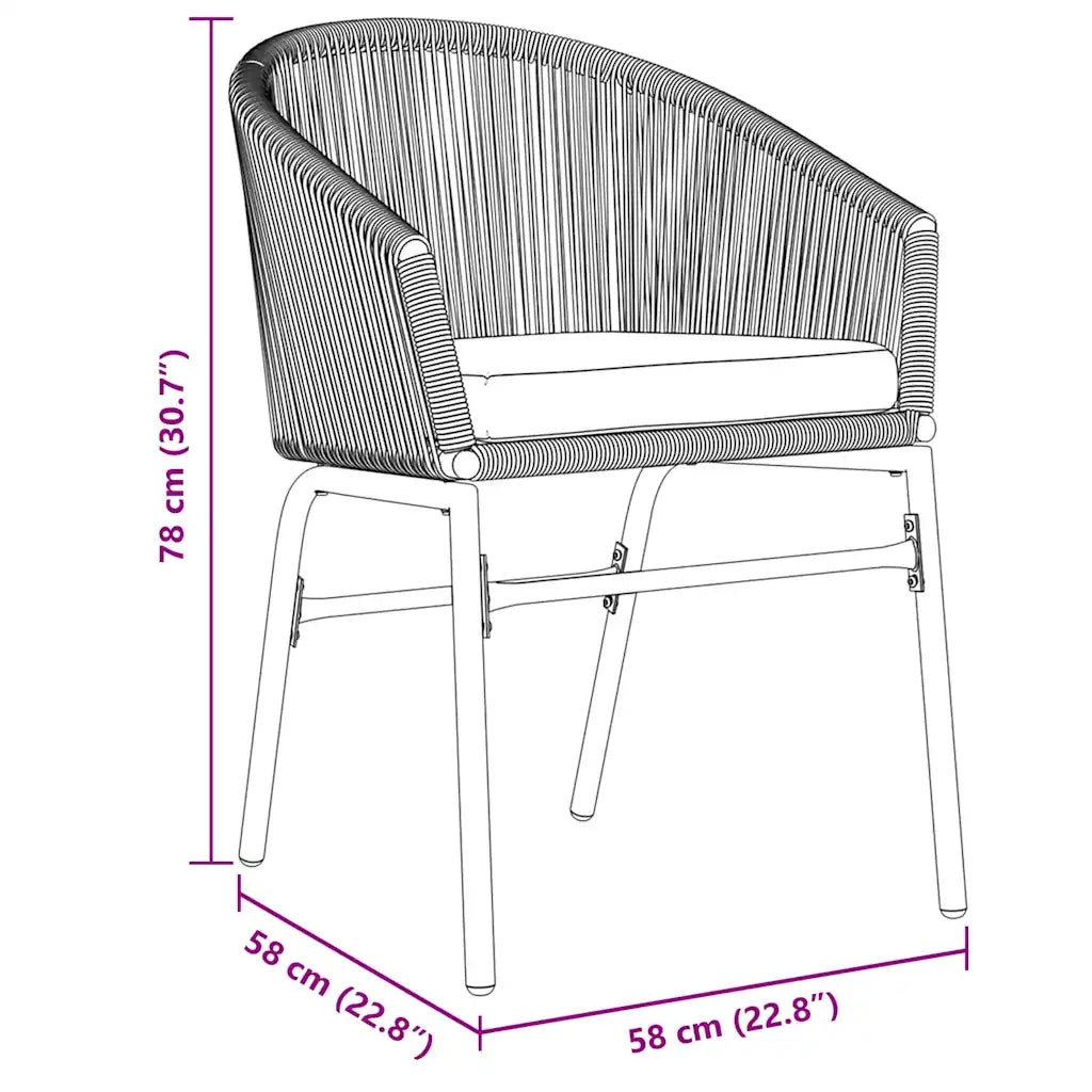 Set da Pranzo per Giardino 5 pcs Antracite 3379361