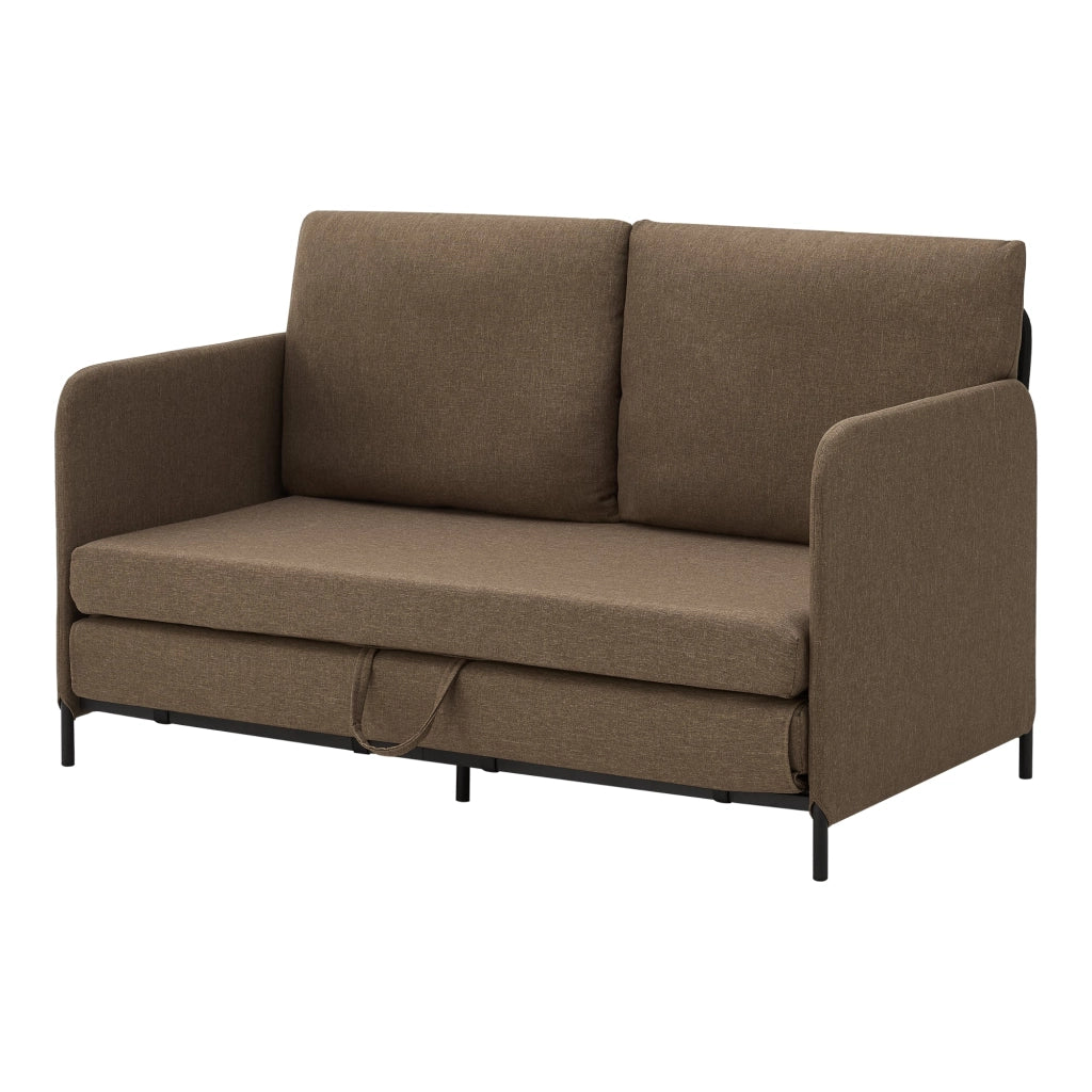 Divano/poltrona trasformabile a 2 posti 78 x 125 x 67 cm marrone 03_0009129