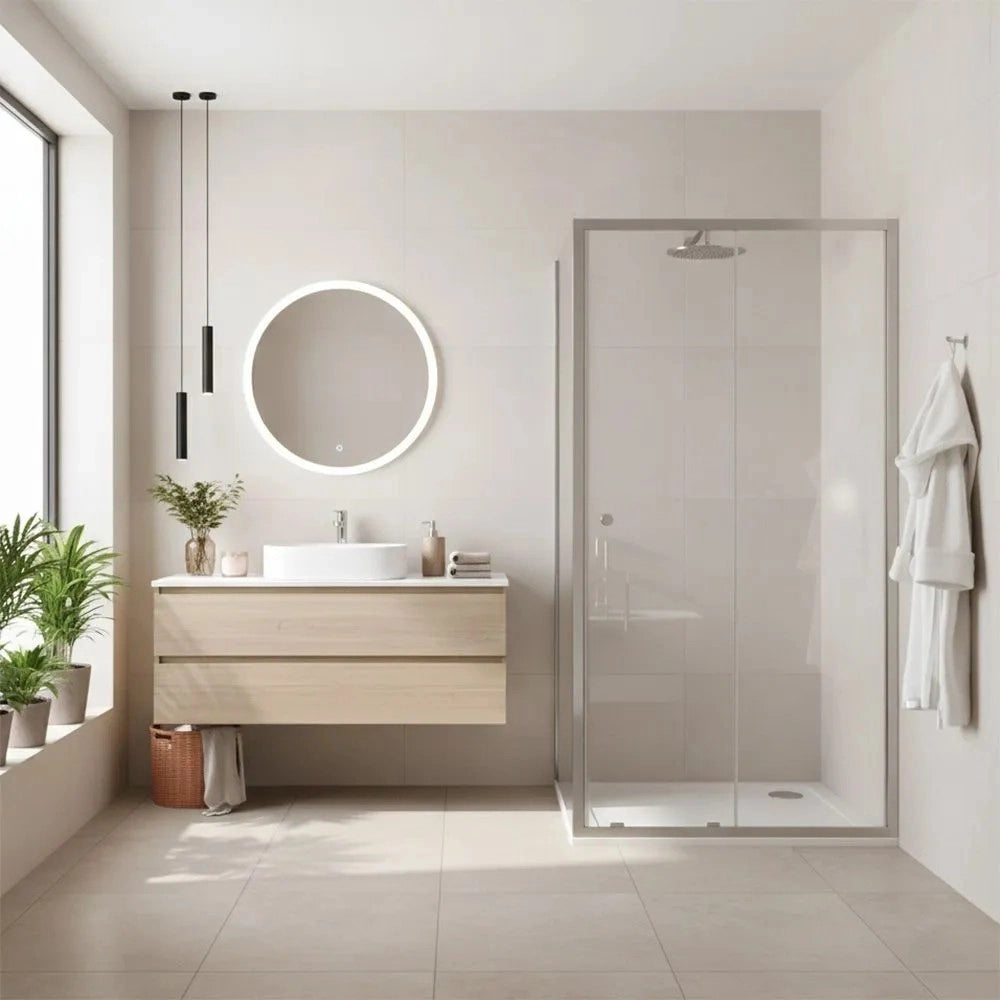 Cabina Doccia Rea Primo Slide 100x90 Chrome