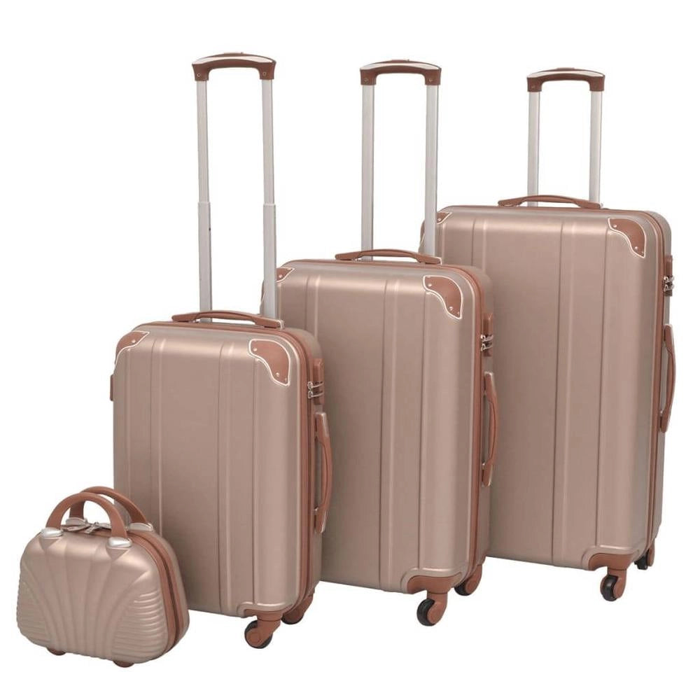 Four-piece Hard-shell Trolley Set Champagne
