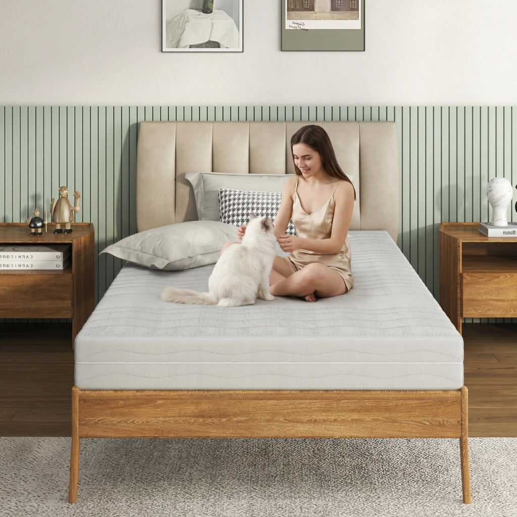 Matratze 120x200 cm, 18 cm Höhe, ergonomischer Kaltschaum, weicher Stoffbezug, mittlerer Härtegrad