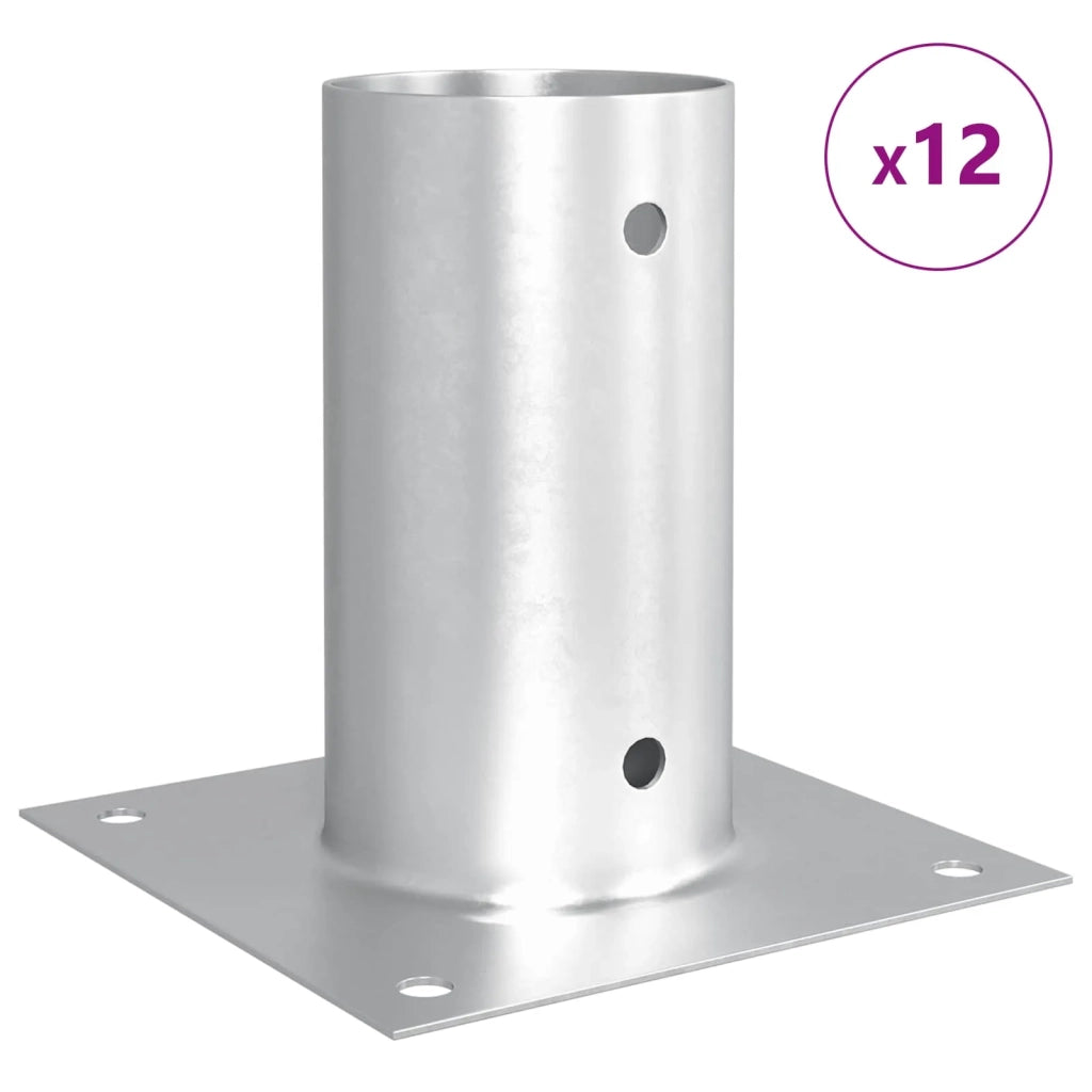 Ancora rotonda per terreno 12 pz Argento 15 x 15 x 15 cm CFW7742364