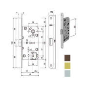Serratura Inf.Legno Mediana E35 Bagno Br 1102 Agb
