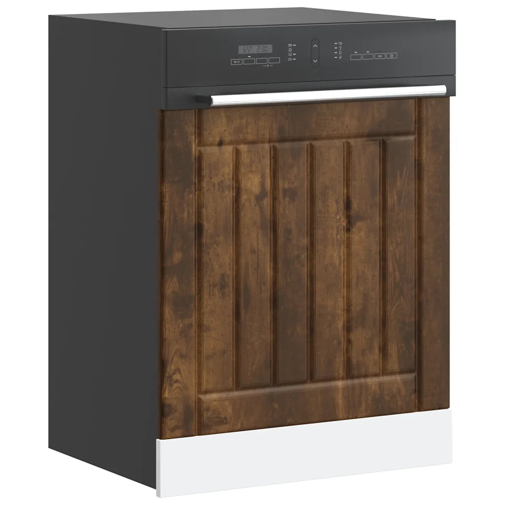 Pannello Lavastoviglie Lucca Rovere Fumo in Legno Multistrato 853902