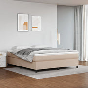 Struttura Letto a Rete a Molle-Giroletto Cappuccino 160x200 cm in Similpelle 517584