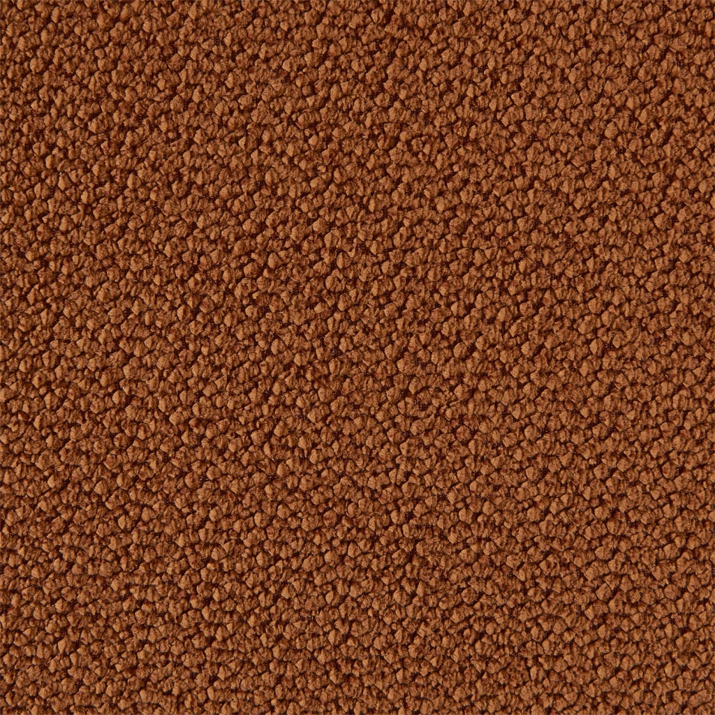 Divano in tessuto chenille, 3 posti, terracotta
