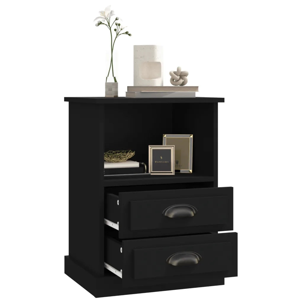Comodini 2 pz Neri 43x36x60 cm 816331