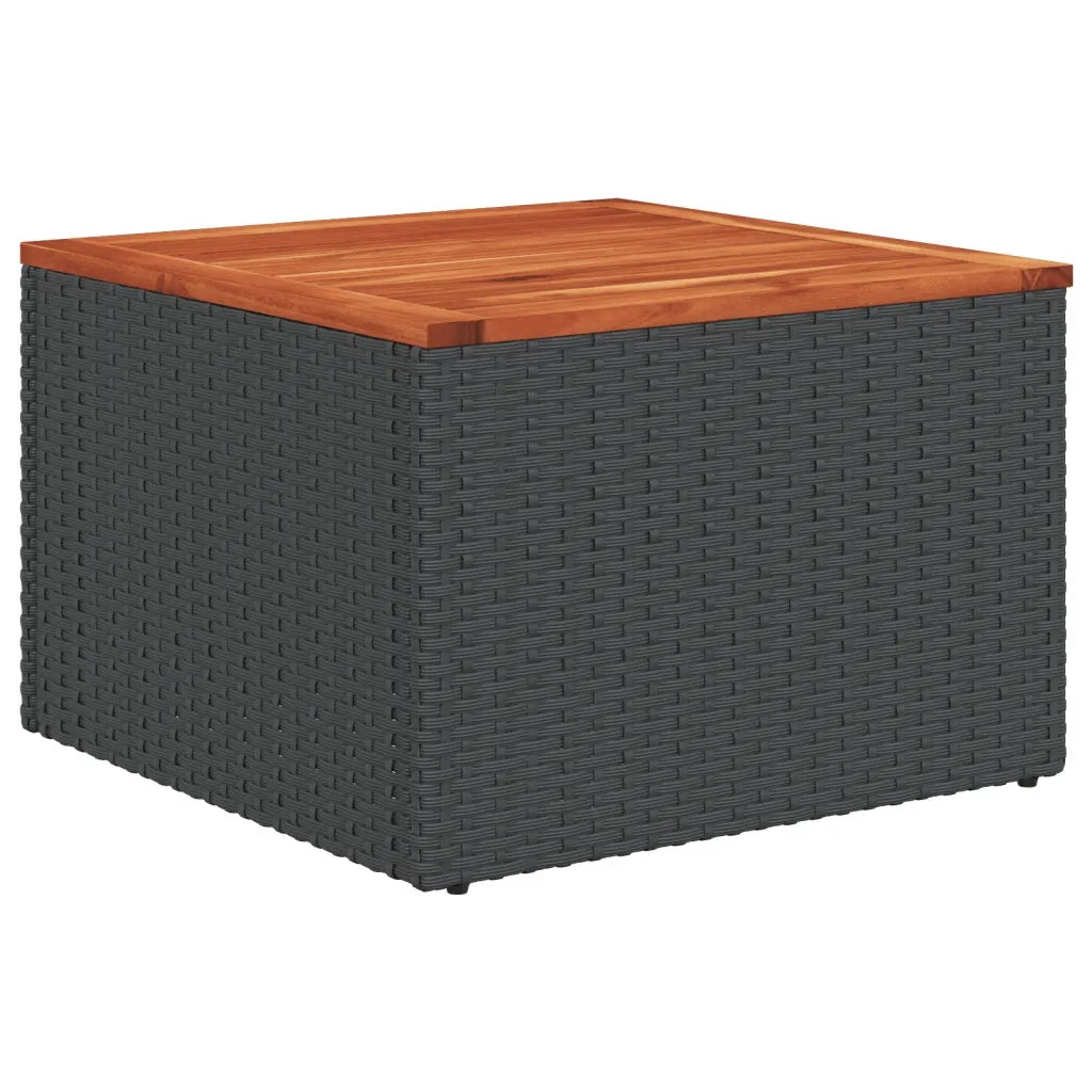 Set Divani da Giardino 12 pz con Cuscini Nero in Polyrattan 3256056